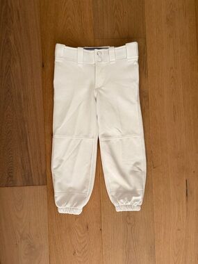 Kids White Softball Pants